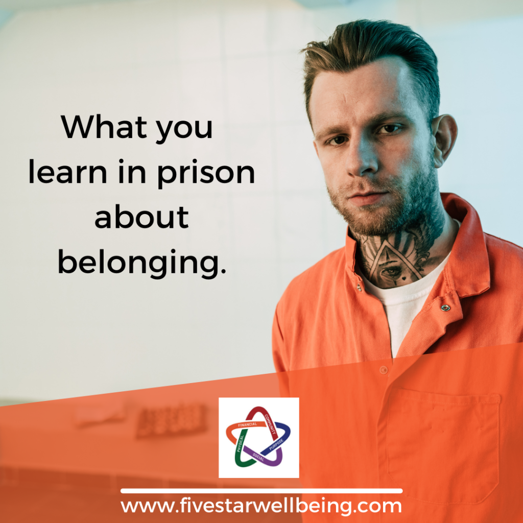 what you learn about belonging in prison